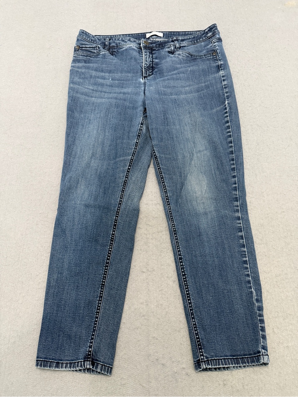 Women’s J.Jill Authentic Fit Cropped Jeans Size 2P Petite Light Wash